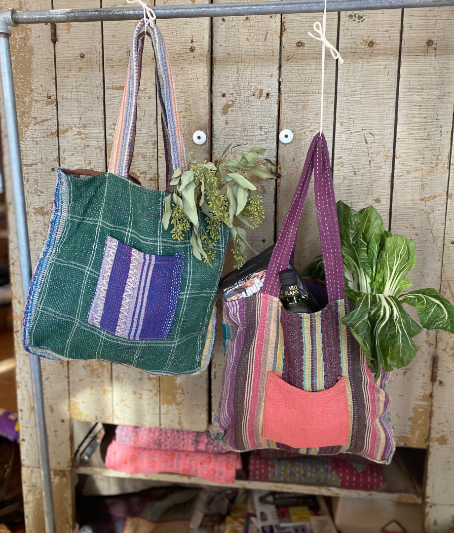 Kantha Recycled Pocket Bag